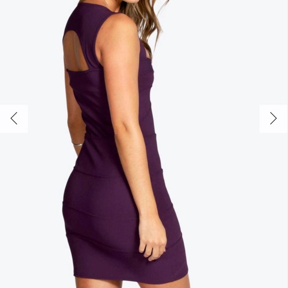 US 12 CANDY CONTOUR BANDAGE BODYCON MINI DRESS - Picture 3 of 12